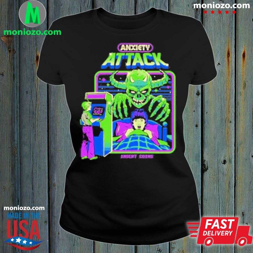 Spencers merch anxiety attack insert coins shirt