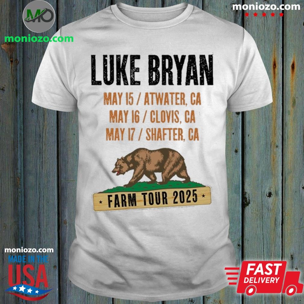 Official Luke Bryan May 15-16-17, 2025 Farm Tour shirt
