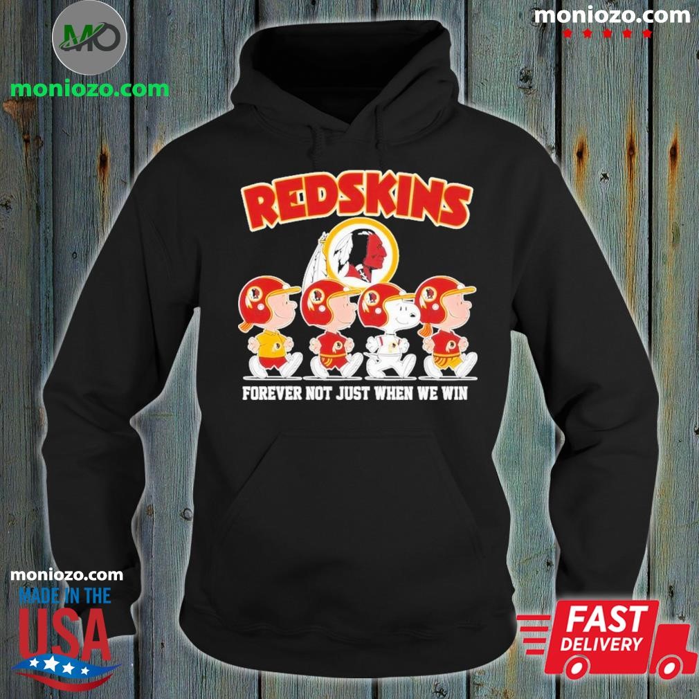 Official Snoopy and Friends Road Washington Commanders Redskins forever not just when we win hoodie