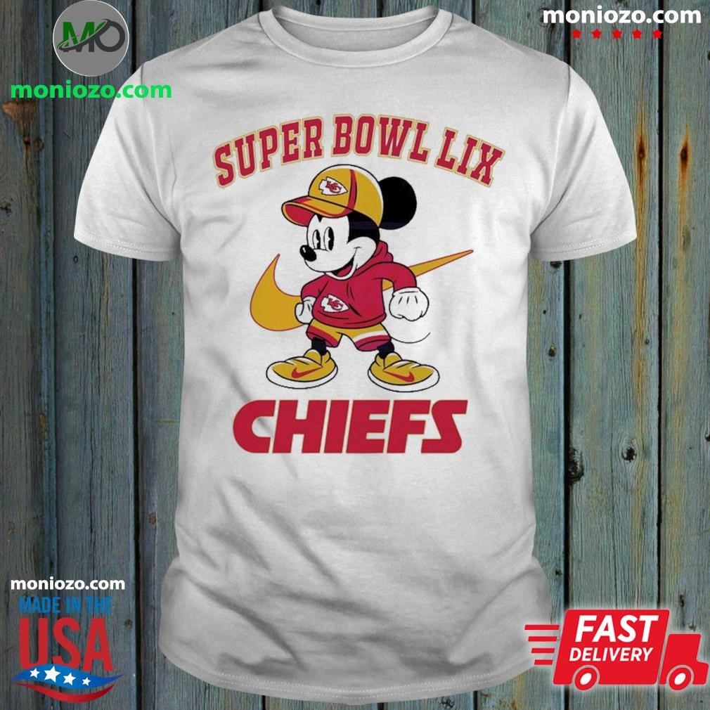Official Super Bowl Lix Mickey Mouse Kansas City Chiefs shirt