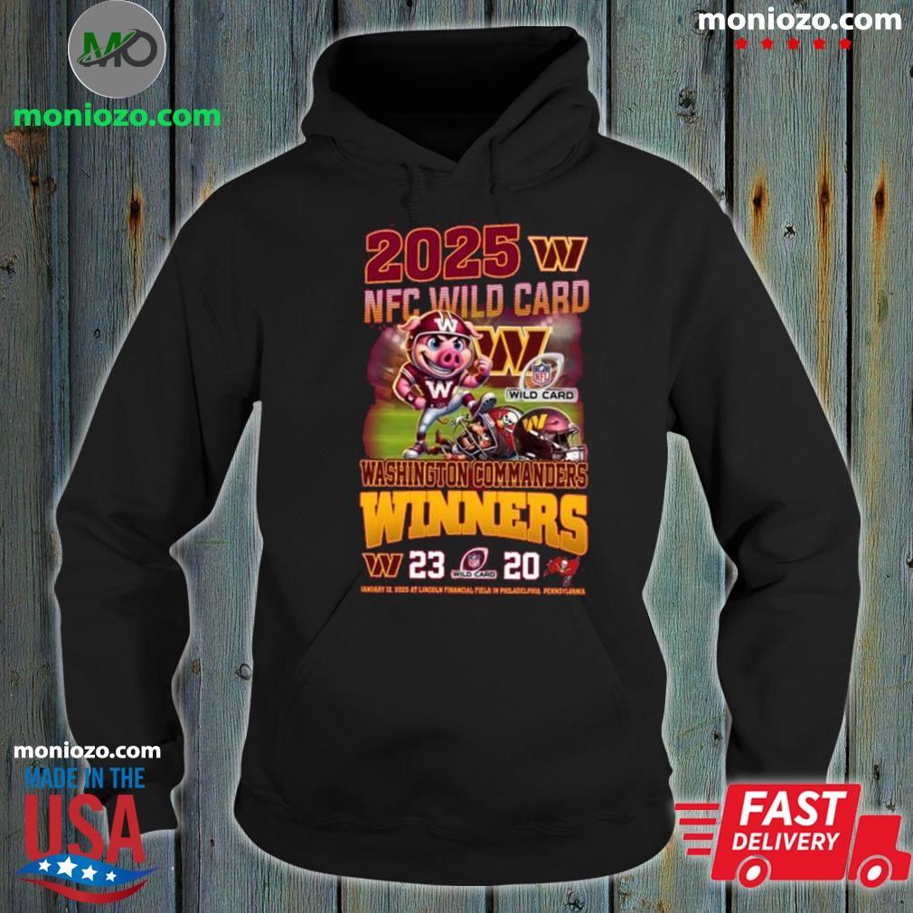 Official Washington Commanders 2025 NFL Wild Card Winner Beat Tampa Bay hoodie