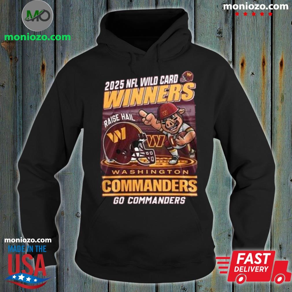 Official Washington Commanders NFC Wild Card Winners 2025 Go Commanders hoodie