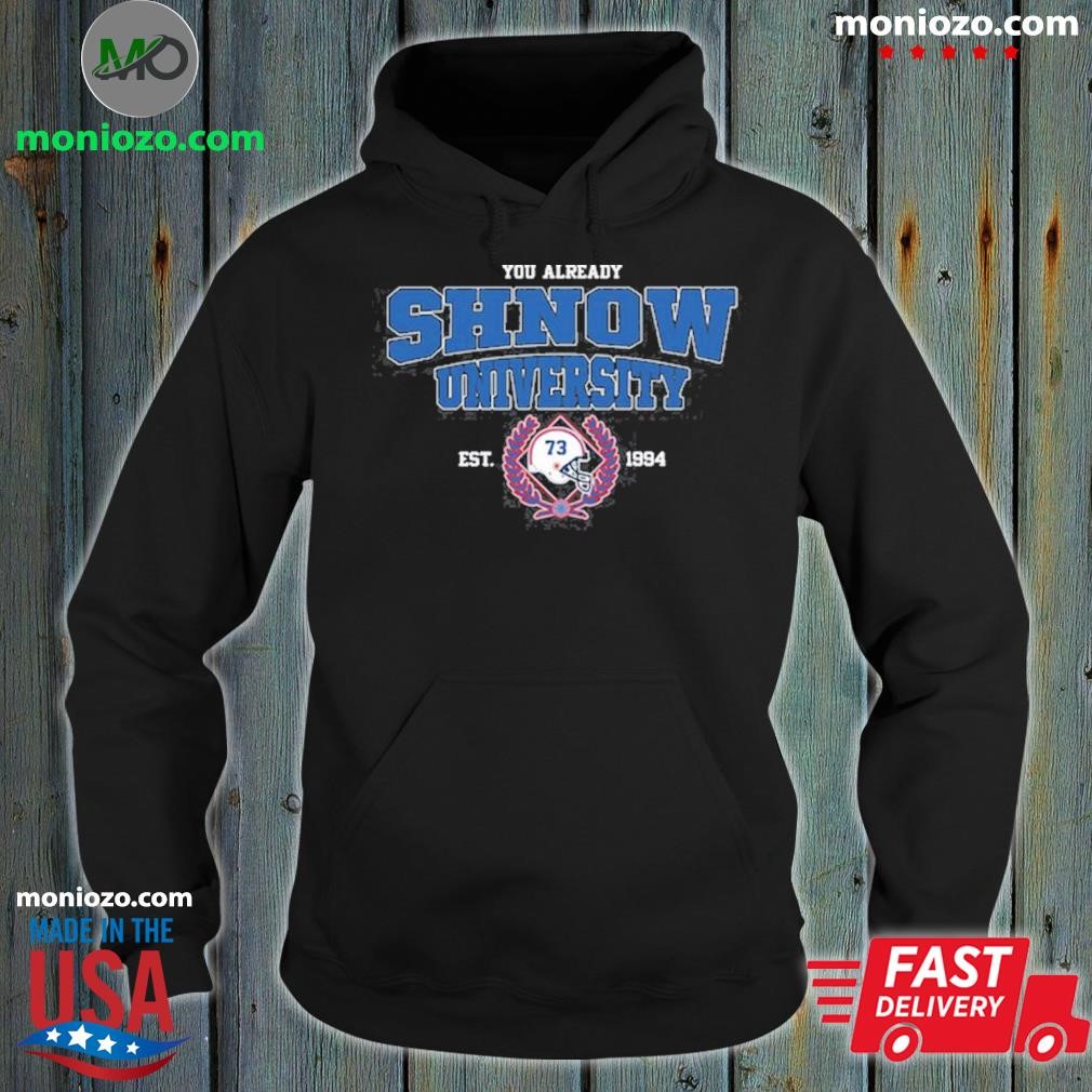 Official You Already Know University Color Rush hoodie