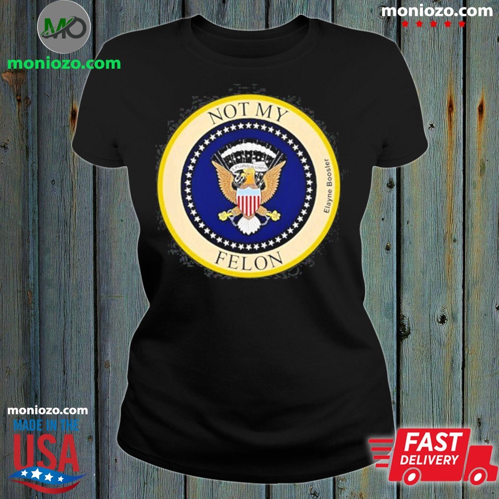 Official Rev. Kenneth Russell Barber Ii Not My Felon Elayne Boosler Logo T-shirts