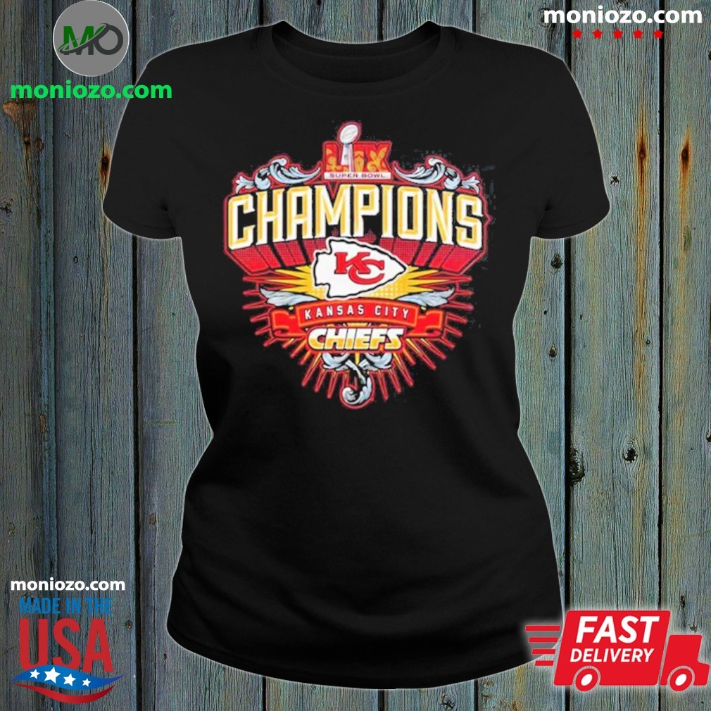 Official Super Bowl LIX 2025 NFL Kansas City Chiefs Champions Cup Nfl ladies tee