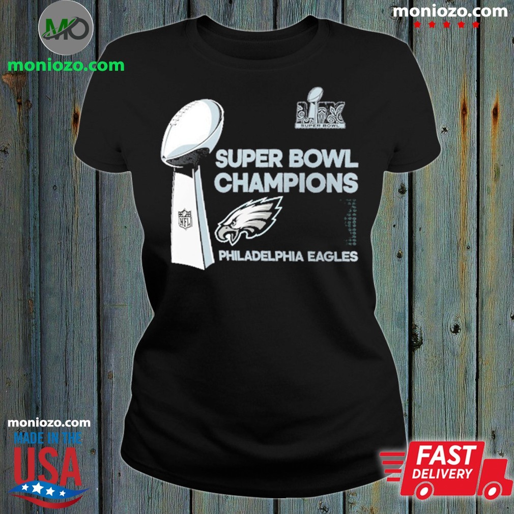 Original Super Bowl LIX  Trophy Room Philadelphia Eagles Champions Cup Nfl ladies tee
