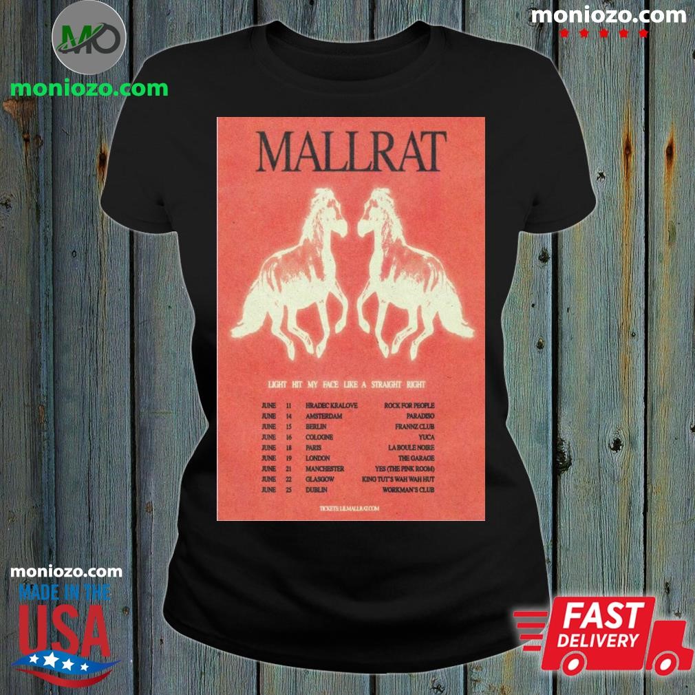 Premium Mallrat 2025 Show Poster Denim Prophecy ladies tee