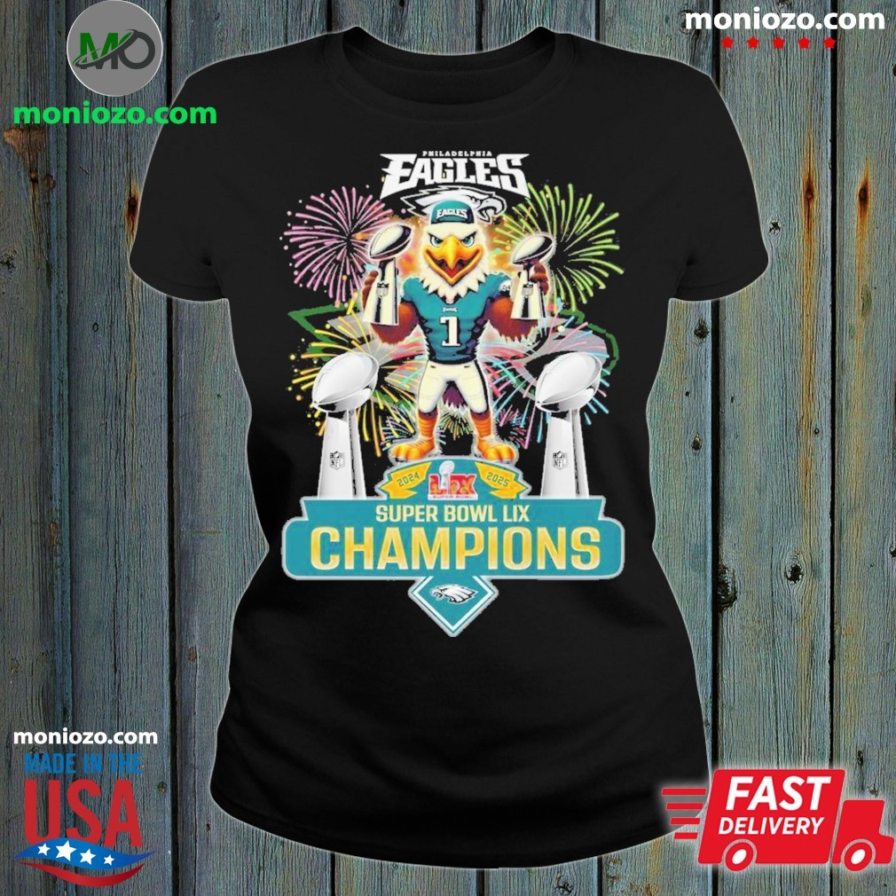 Top Super Bowl LIX 2025 Champions Philadelphia Eagles Super Bowl 2017 And Super Bowl 2024 And Cup Nfl ladies tee